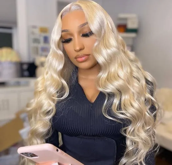 Blonde 613 Hd Full Transparent Lace Frontal Closure Wig Mink Brazilian Human Hair Lace Front Wigs Human Hair For Black Women