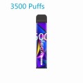 2000puffs Battery 8ml cylindrical vape pen cigarette