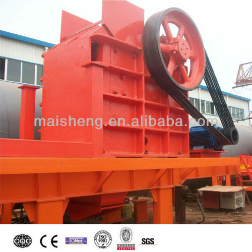 PE Series Stone Ore Mobile Jaw Crusher