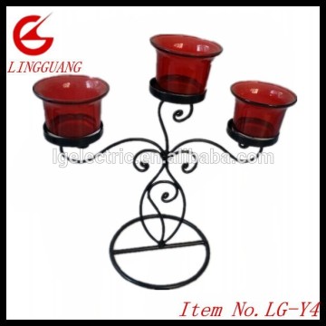 H 25cm metal crafts alloy Candle Holder Candelabra stand Home Wedding Decoration