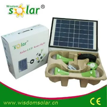 Portable solar home light with mobile phone charging
