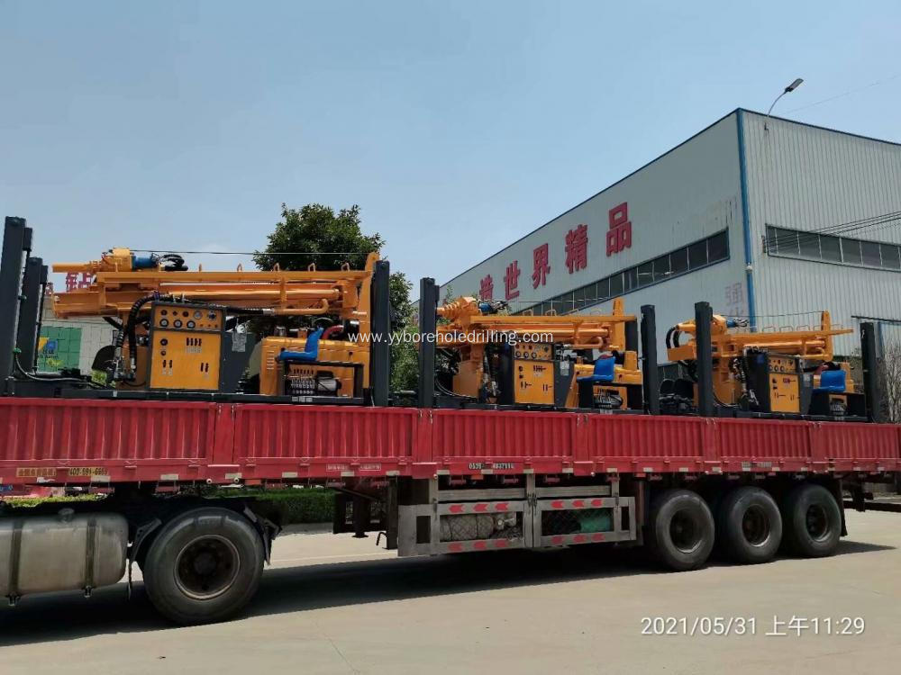 Small Borehole Drill Rig Machine 280 Meter Hydraulic