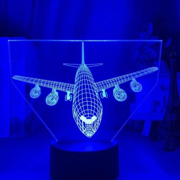 Lumière nocturne d'avion: une lampe de bureau à LED attrayante et une lumière de table de jouets