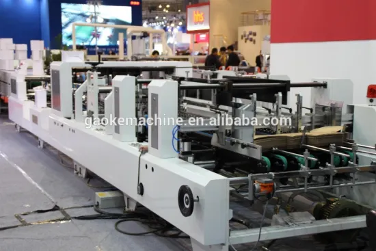 GK-1200G corrugated cardboard with bottom-lock gluing machine