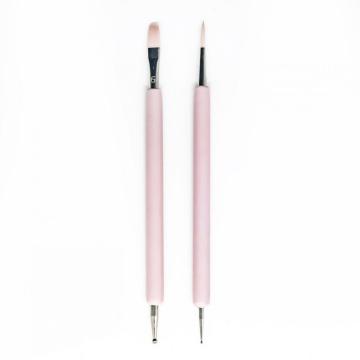 2 pcs Pink Handle Set Brush Brush