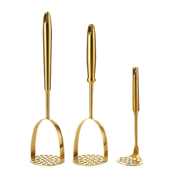 Stainless Steel Kitchen Tools: Potato Ricer, Masher, Smooth Crusher, Fruit Chopper, Vegetable Slicer