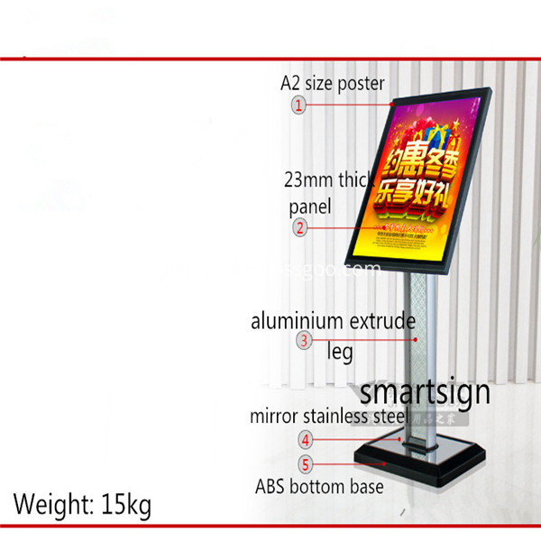 freestanding poster holder