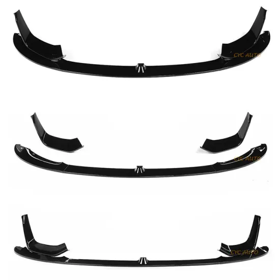 ABS Gloss Black Front Bumper Lip M Performance Front Splitter for BMW 3 Series F80 M3 2015-2018