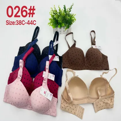 Assorted Color Wireless Plus Size Bra 38-46C