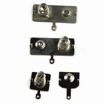 Battery Springs, RoHS Standard, Nickel-plated Contact