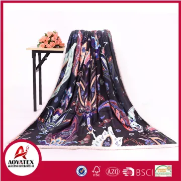 personalized wholesale micromink blanket sherpa fleece throw super soft style