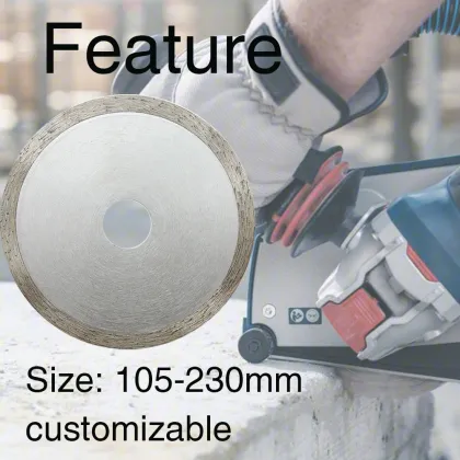 Cold Pressed Gem Jade Cutting Continuous Rim Diamond Saw Blades
