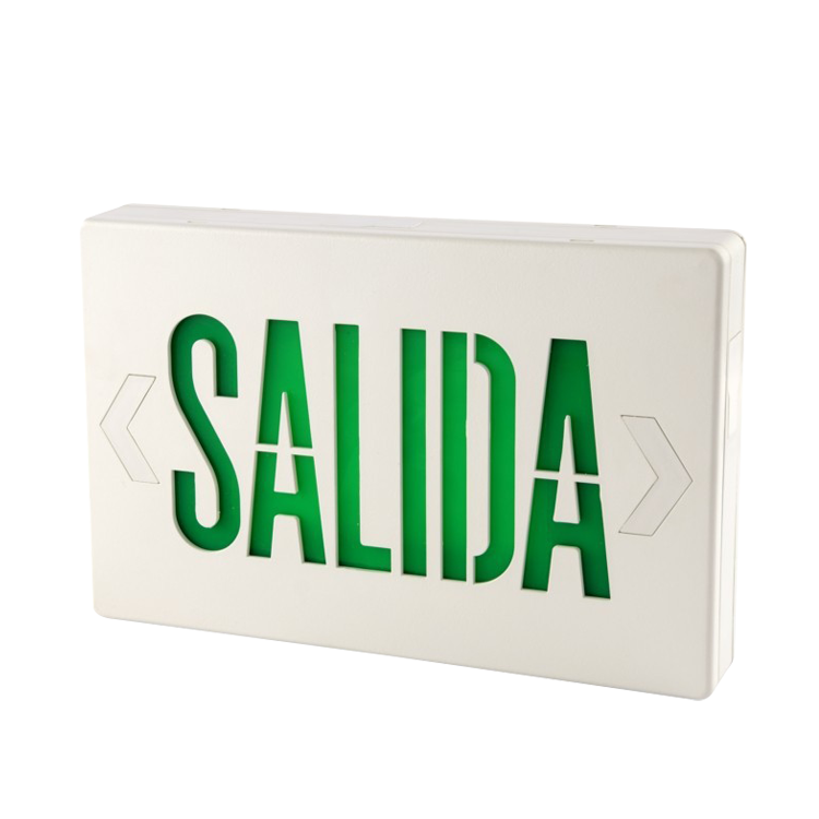 LED Salida de emergencia Light UL Sign con respaldo de batería