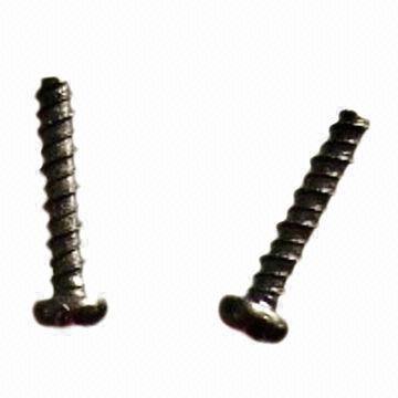 Pan Head Tapping Screws, Black Zinc Plating