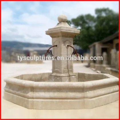 Outdoor hand carved stone drinking sandstone water feature fountains