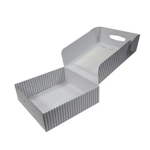 Custom CMYK Printing Corrugated Box with PVC Window