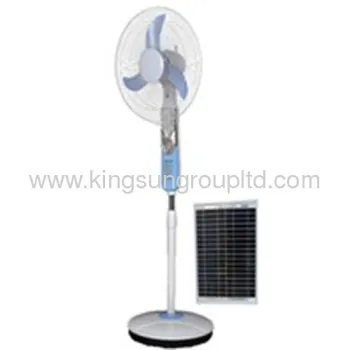 Portable 16 Inch Rechargeable Solar Fan 