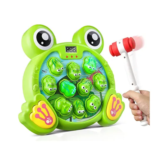 Top Selling 5-Function Interactive Whack-a-Frog Learning Toy with Music and Lights