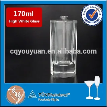 Octagon shaped custom made glass perfume bottles 170ml