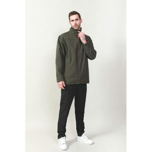 Mäns Boned Soft Shell Warm Jacka