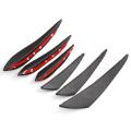 6PCS Carbon Fiber Front Bumper Spoiler