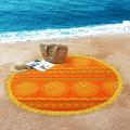 Cheap 450GSM Throw Velour Cotton Round Beach Towel