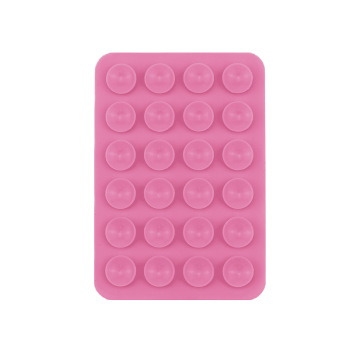 24-Pack Silicone Double-Sided Duck Tape Thickened Square Mobile Phone and Tablet Suction Stickers