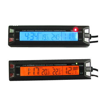 Multifunctional car LED voltmeter