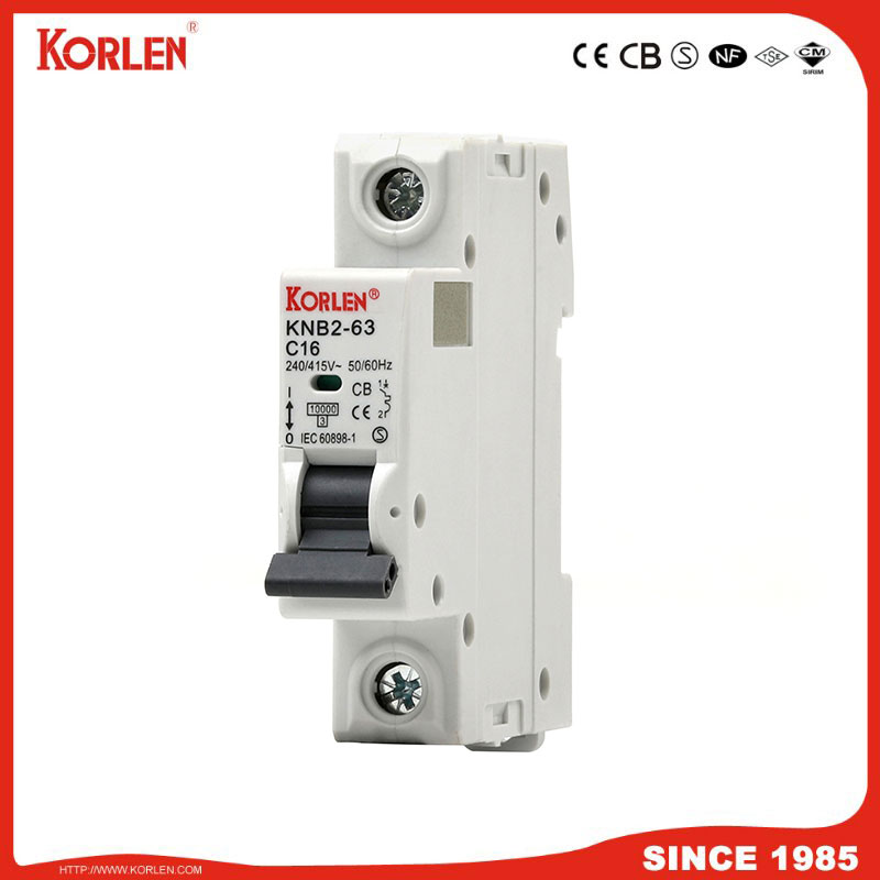 Miniature Circuit Breaker 3KA 63A CB KNB2-63 1P