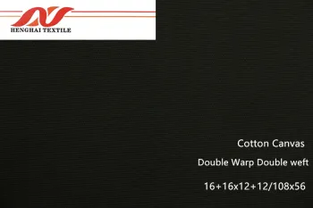 Double Warp Double Weft Cotton Canvas 16+16x12+12/108*56