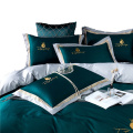 Luxury hotel custom 60s cotton bed linen Queen