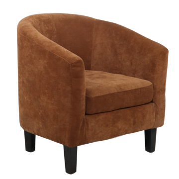 Vintage Retro Velvet Sofa Chair with Thickened Seat Cushion