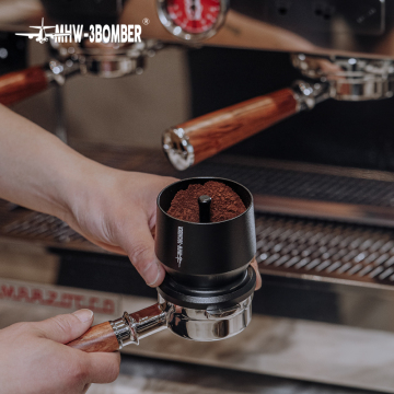 Matte Grey 58mm Aluminum Alloy Coffee Dosing Funnel - MHW-3BOMBER