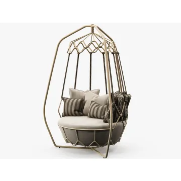 Aluminum Egg Swing Chair - Outdoor Garden Hanging Chair