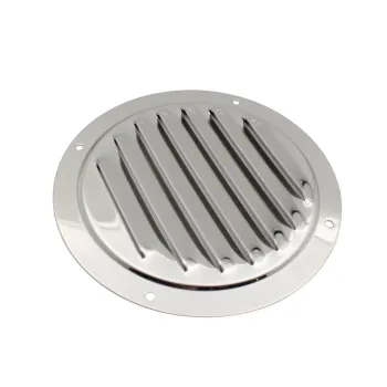 316 Stainless Steel Marine Boat Ventilation Ventilator Cover - 4 Inch Round Louvered Air Vent