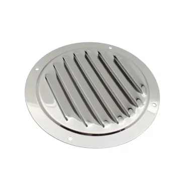 316 Stainless Steel Marine Boat Ventilation Ventilator Cover - 4 Inch Round Louvered Air Vent