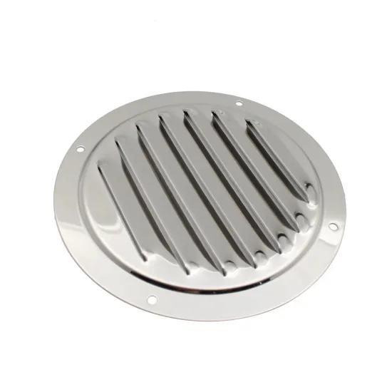 316 Stainless Steel Marine Boat Ventilation Ventilator Cover - 4 Inch Round Louvered Air Vent