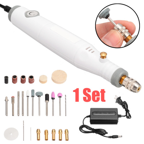 18w Adjustable Speed Mini Electric Drill Grinder Kit Nail DIY Polishing Engraving Pen Electric Drill Grinder Polisher Hand Tool