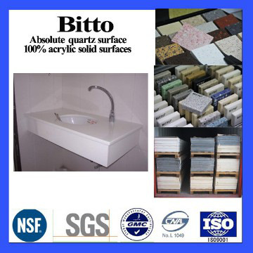 pure acrylic solid surface for hospital washing room vanity top