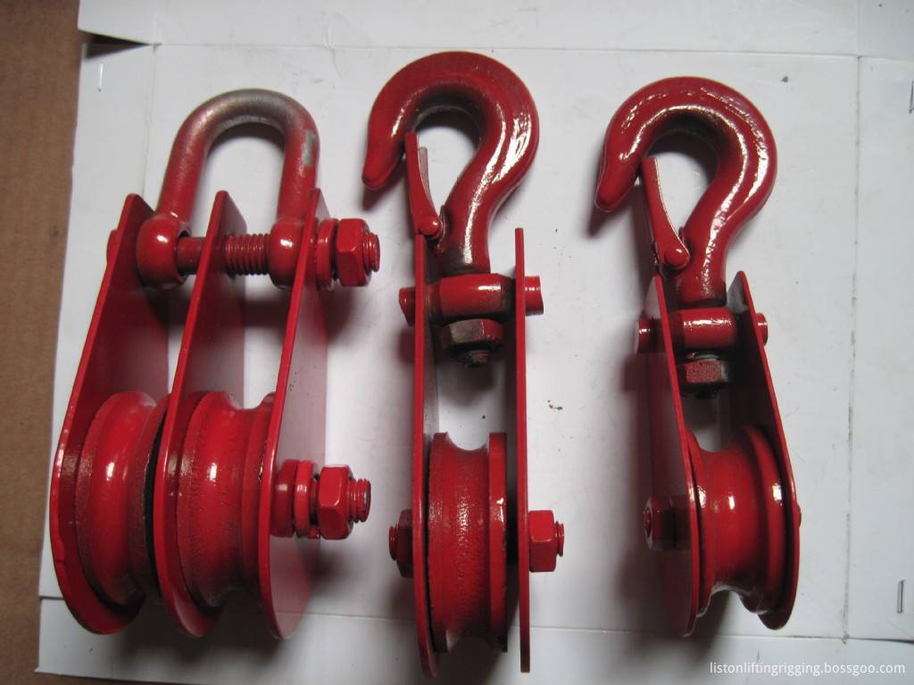 double sheave pulley block 