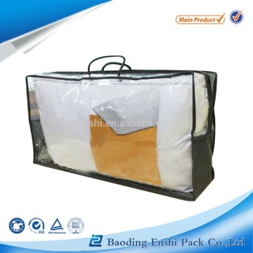 soft clear comforter pvc ziper bag