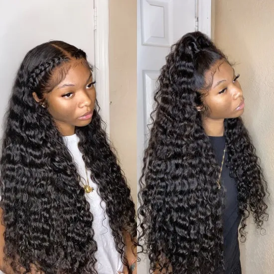 Cheap Peruvian Lace Front Wigs Natural Curly Full Lace Human Hair Wig For Black Women Glueless Cuticle Aligned Lace Frontal Wigs