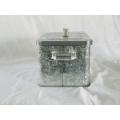 Modern galvanized metal bread storage box