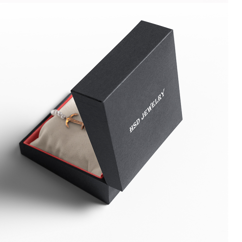 Custom logo black luxury decorative cardboard cosmetic box