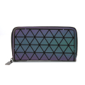 Novo Design Rhombus Personalidade Mini Sacos Mulheres Moda PU Material Luminoso Carteira