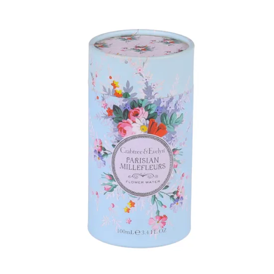 Custom Logo Design Round Paper Box With Lid