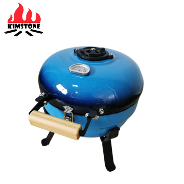 Kimstone 12 Inch Komado Grill - Ceramic BBQ Grills with Refractory Stone