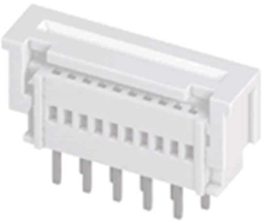 Connecteur FPC 1.25mm Non-ZIF DIP Droit Double Contact