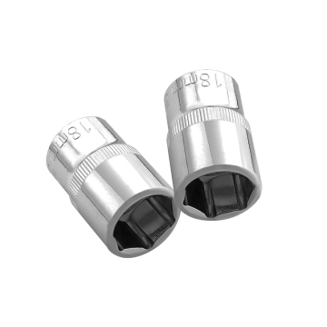 1/2 Inch 18mm Mirror Finish Low Profile Socket Set - Hexagon Short Hollow Wrench Socket