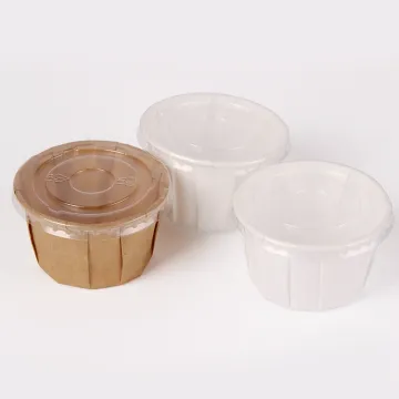 Disposable 2oz Paper Takeaway Sauce Cup with PET Lid: Your Ideal Choice for Convenient Food Service